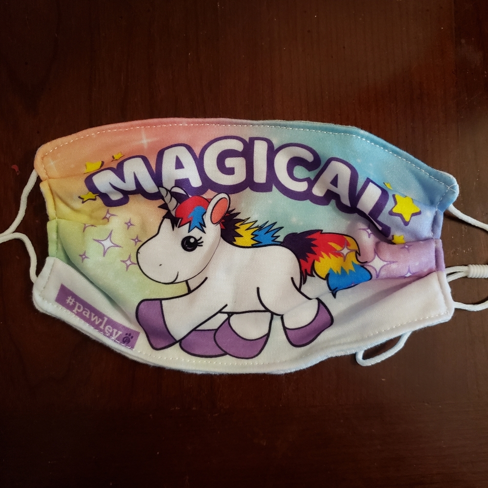 Magical Unicorn Adjustable Washable Kids Mask